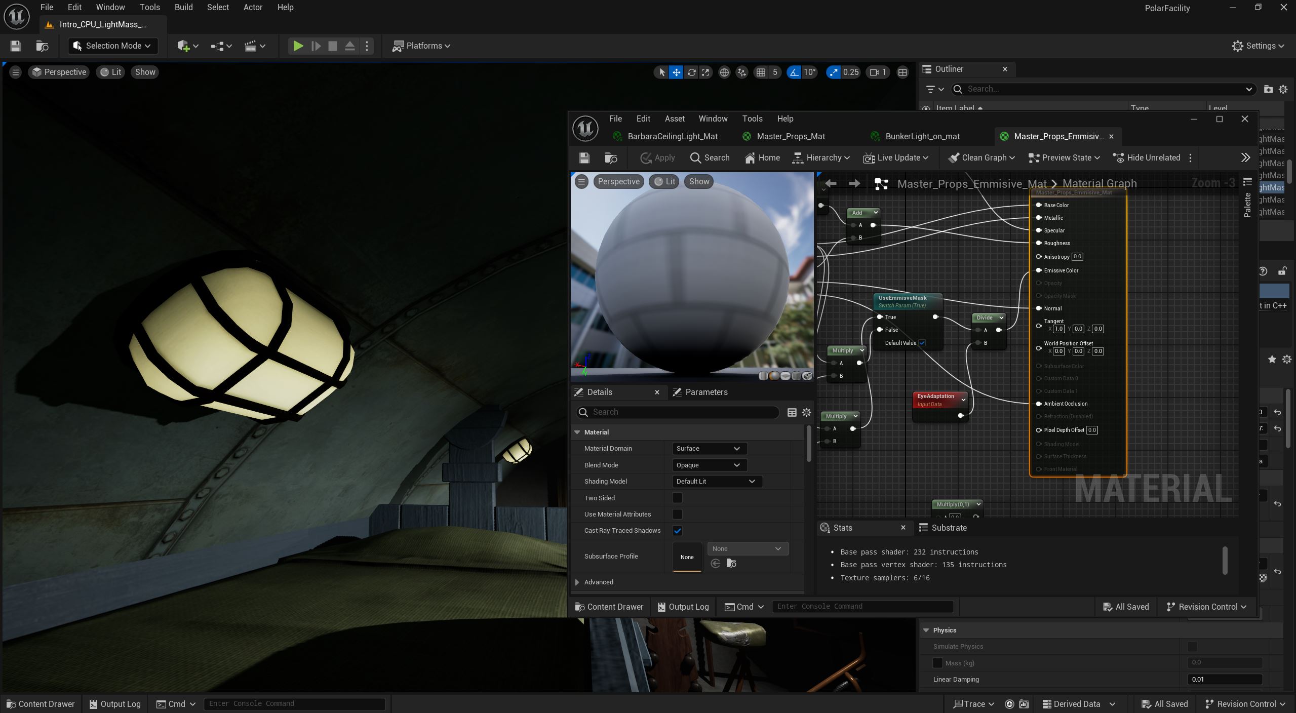 Emissive Eye Adaption