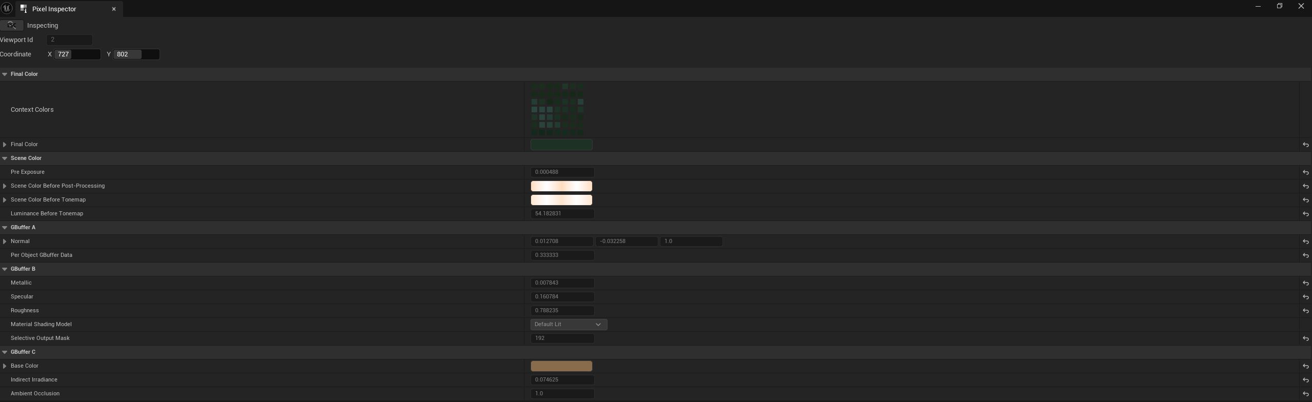 Unreal Pixel Inspector