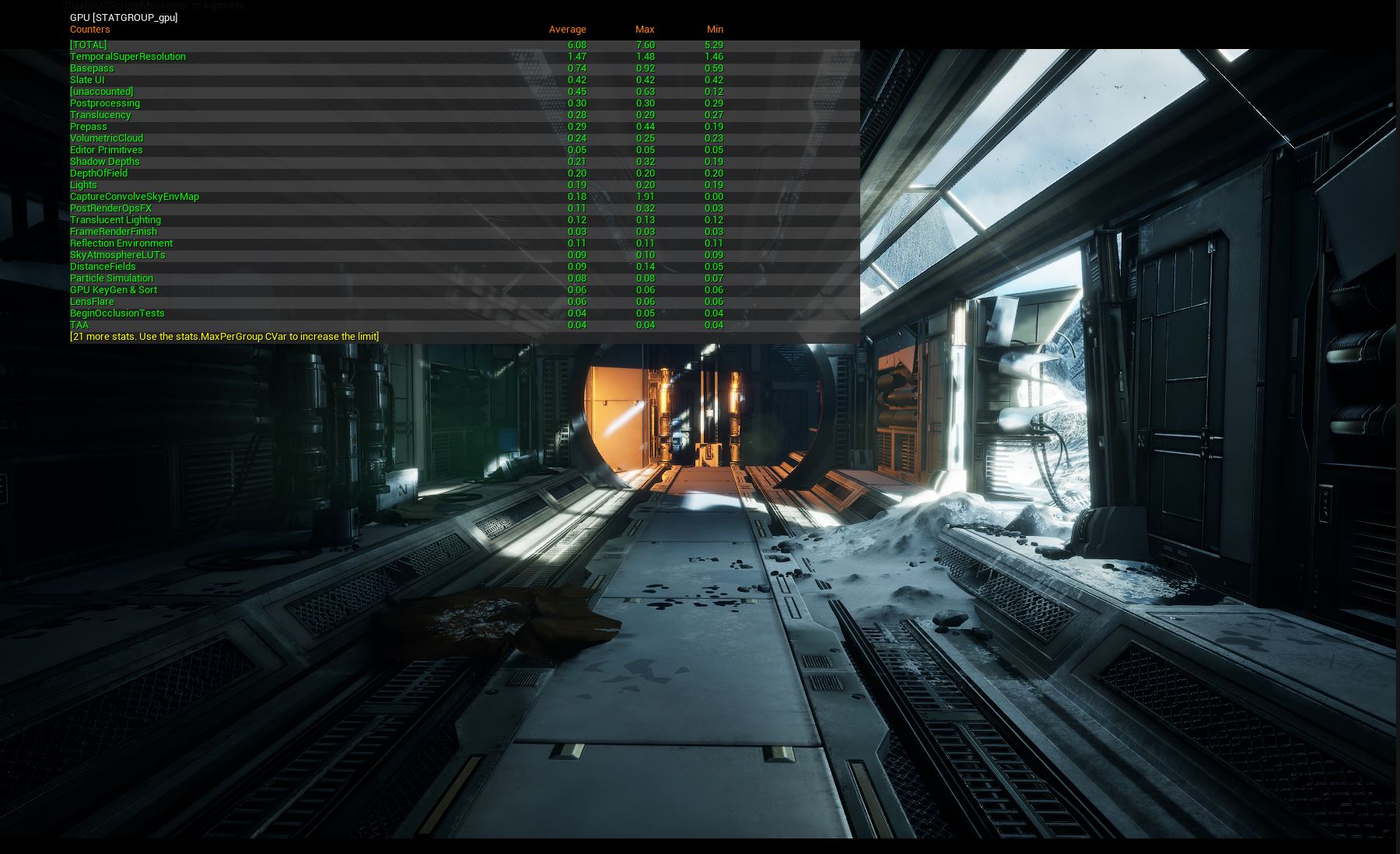 GPU Stats in Unreal Engine